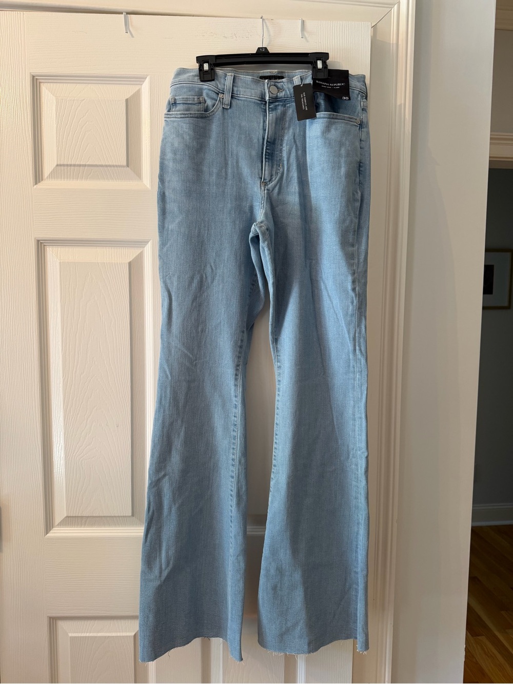 Banana Republic Light Blue High-Rise Flare-Leg Jeans
